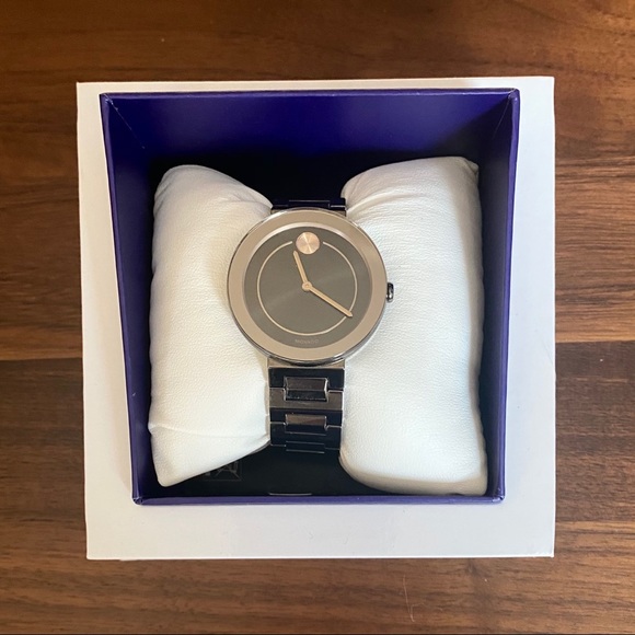 Movado Bold 34 mm Women’s Watch - Gunmetal - Picture 2 of 6